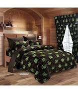 MARIJUANA WEED LEAF POT MEDICINAL HERB 420 COMFORTER in FULL / QUEEN SIZE - £55.03 GBP