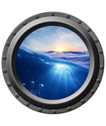 Breaking the Surface - Porthole Wall Decal - $14.00