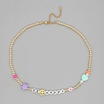 Go2BoHo Wholesale Women&#39;s Fashion Jewelry Star Heart Acrylic s Smiley Face Beade - £13.18 GBP