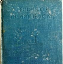 Poems Of Heinrich Heine Revised 1st Edition Poetry 1923 HC Antique C97 - £39.27 GBP