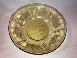 Vintage 8.5 Inch Sharon Amber Large Berry Bowl Depression Glass Mint - £10.35 GBP