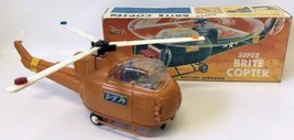 Vintage 60s Battery Op. HORIKAWA (SH) Japan SUPER BRITE COPTER Toy Helic... - £287.84 GBP