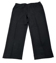 Soft Surroundings XL Black Ponte Knit Faux Pocket Dress Pants PullOn Sid... - £22.45 GBP