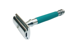 Sword Edge Double Edge heavy duty safety razor with box (Midway Turquoise) - $15.61