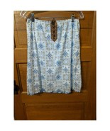 Xhilaration Size M Skirt Floral Blue Brown Green Lined Girls - £7.84 GBP