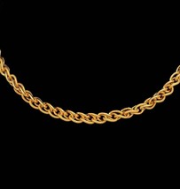 22 Kt Real Solid Yellow Gold Hallmark Necklace Luxury Link Men&#39;S Chain 3... - £3,949.79 GBP
