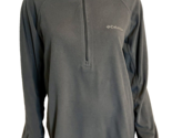 Columbia Slate Blue High Neck 1/4 Zip Long Sleeve Fleece Pullover Sz L - $14.24