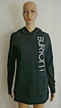 Burton Spell Out Pullover Black Sweatshirt Hoodie Womens Size Small EUC - $44.99