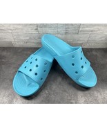 Crocs Classic Slides Sandals Men 13 M Shoes Blue Slip on Comfort Beach C... - $27.54