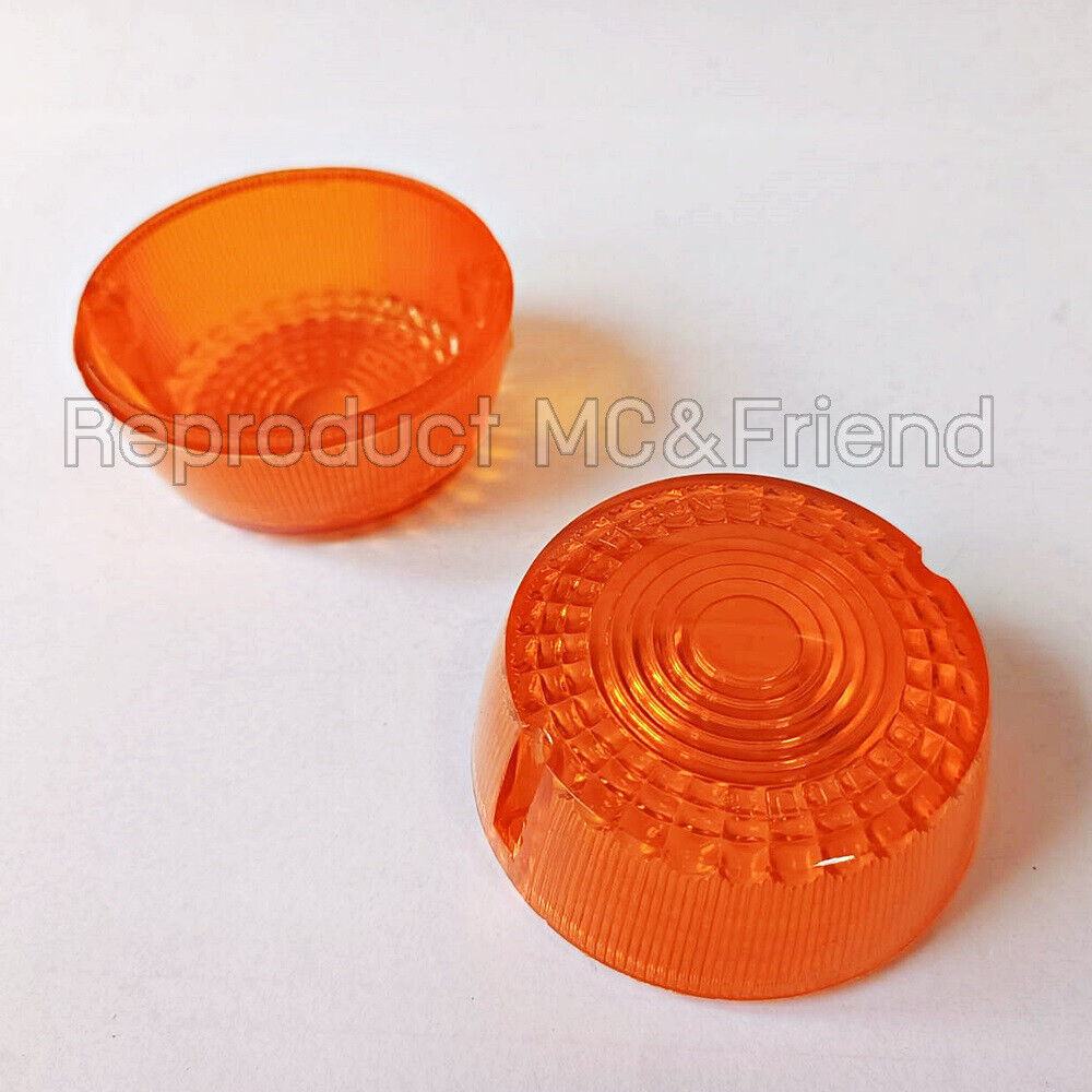 Set 2 pcs. : Suzuki FR50 FR80 FR80B Turn Signal Lamp Lens New (Round) - $4.89
