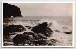 North Beach Washington RPPC Scene On The Coast Crashing Waves Photo Postcard C40 - £11.24 GBP