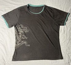 Taco Bell T Shirt Adult Size Gray Mountain Dew Baja Blast Uniform Short ... - $12.00