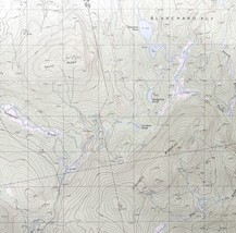 Map Foster Ridge Maine 1989 Topographic Geo Survey 1:24000 27 x 22&quot; TOPO4 - £33.80 GBP