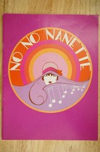 Vintage Musical Theater Program No No Nanette Lane County Eugene Oregon 1974 - £15.77 GBP