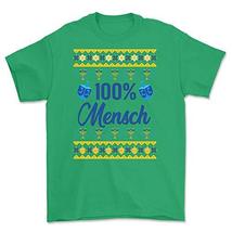 Jewish 100% Mensch Ugly Sweater Style T Shirt - Unisex Fit Standard t-Shirt Kell - £29.76 GBP