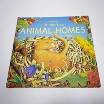 Usborne Lift The Flap Animal Homes HC Book Chimp Otter Rabbit Hamster Interactiv - $8.95