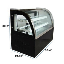 35.4&quot;Rear Door Commercial Cake Bakery Cabinet White LED Light 220V w/Hum... - £706.25 GBP