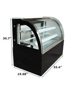 35.4&quot;Rear Door Commercial Cake Bakery Cabinet White LED Light 220V w/Hum... - £715.99 GBP