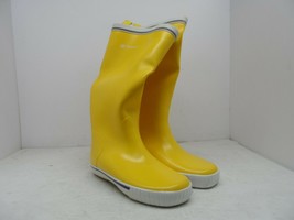 Tretorn Women&#39;s Skerry Reslig Rubber Boot Yellow Blue Size 4 - $14.24