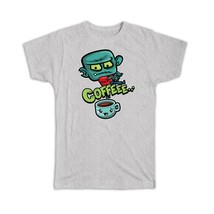 Coffee Zombie : Gift T-Shirt Walker Funny Cute Halloween Terror Walker Funny - £14.42 GBP