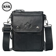 Men&#39;s Shoulder Bag Genuine Leather Bag Messenger Bags For Men Fashion Flap High  - £38.51 GBP