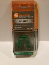 Shock Doctor Gel Max Convertible Mouth Guard, Green, Adult New - $14.01