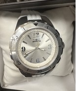 Invicta Women&#39;s Watch Angel Silver Tone Dial White Silicone Strap Quartz... - $76.41 CAD