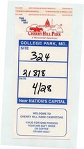 Cherry Hill Park A Monumental Experience Window Tag College Park Maryland - £11.82 GBP