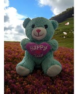 Dan Dee Teddy Bear Plush Blue Happy Sweet Heart Day Valentine 7” Stuffed... - $139.94 MXN