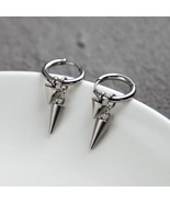Stainless Steel Geometry Triangle Cone Dangle Drop Earrings for Men Women - €9,54 EUR