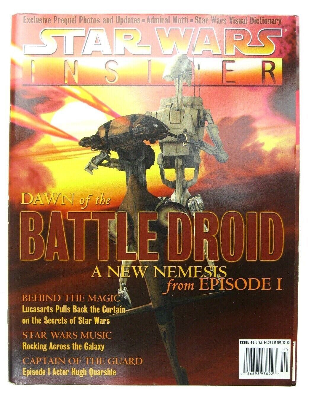 Star Wars Insider #40 Episode 1 TPM Dawn of the Battle Droid Magazine Book - £11.85 GBP