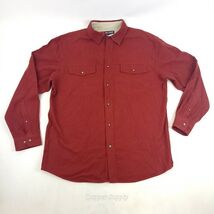 Reel Legends Men Size L Orange Long Sleeve Button Shirt - $17.99