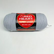 Vintage Red Heart Super Saver Yarn Color 341 Light Grey NEW 8oz Skein NO DYE LOT - $7.99