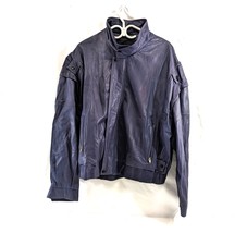Purple Leather Bomber Moto Jacket Robert Chernin Womens Size 42 Vtg Canada - £60.87 GBP