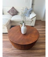 Batamex Home Handcrafted Solid Wood Round Coffee Table - $593.01