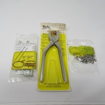 Tandy Leather Tool Lot of 3 8108 Snap-all Setter 1793 Handy Five-Way Eye... - £14.97 GBP