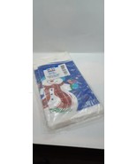 Holiday Christmas Snowman Tablecloth 54 x 89.5 Vintage ✨ USA - $19.80