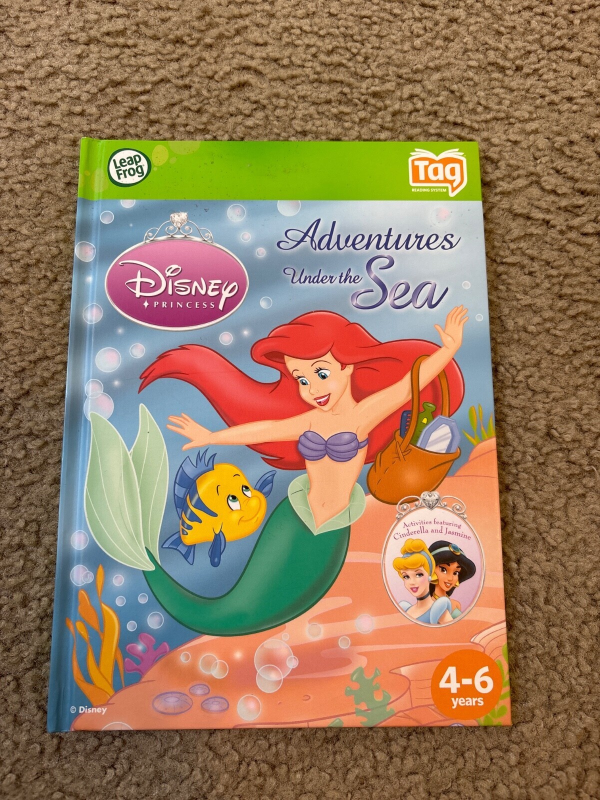LeapFrog Tag Book Disney Princess Little Mermaid Adventures Under the Sea - $7.69