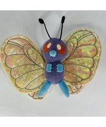 Vintage Pokemon Butterfree Plush Beanie Stuffed Animal Shiny Wings No Tu... - $39.99