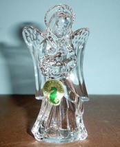 Waterford Crystal Angel Ornament With Dove Jeweled Hanger 4.5&quot;H 2013 #16... - £27.53 GBP