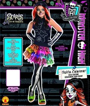 Child Halloween Costume Skelita Calaveras Rubies Monster High Sz Small Medium - £14.86 GBP