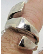 Pianegonda 925 Sterling Silver Unique Wide Modernist 17.24 grams Ring Si... - $4,120.87 MXN