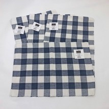 Madison Buffalo Check Sky &amp; White Place Mats Set 4 Aprox 13x18 inches - $18.02 CAD