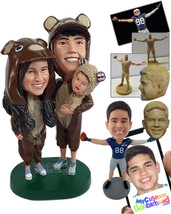 Personalized Bobblehead Funny family ready to have a pijama party - Parents &amp; Ki - £189.80 GBP