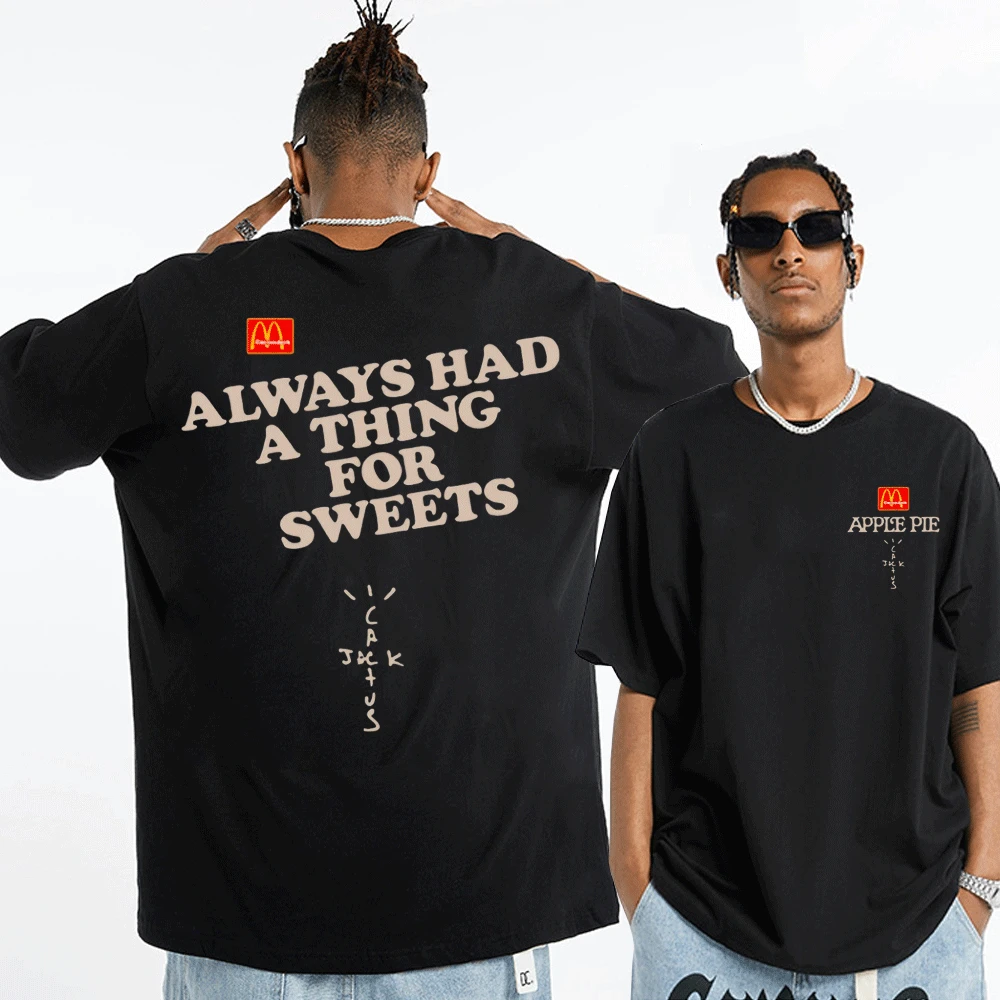 Sporting Cactus Jack T-shirt Men LOOK MOM I CAN FLY Travis Scott Tees Oversized  - £23.87 GBP