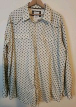 Roughstock Panhandle Slim Pearl Snap Shirt XXL Brown Floral Western 2xl STAIN - $16.82