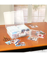 Photo Storage Box for 1600 Pictures Clear Organizer Acid-Free Cases Keep... - $34.46 CAD