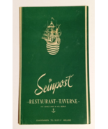 Seinpost Restaurant Tavern Holland Netherlands Wine Paper Menu 1954 - $19.99