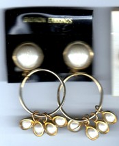 Ear Rings - (5 Pair  Costume Jewelry Clip on Ear Rings) - $107.42 MXN
