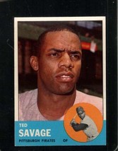 1963 Topps #508 Ted Savage Exmt Pirates *X99385 - £16.90 GBP